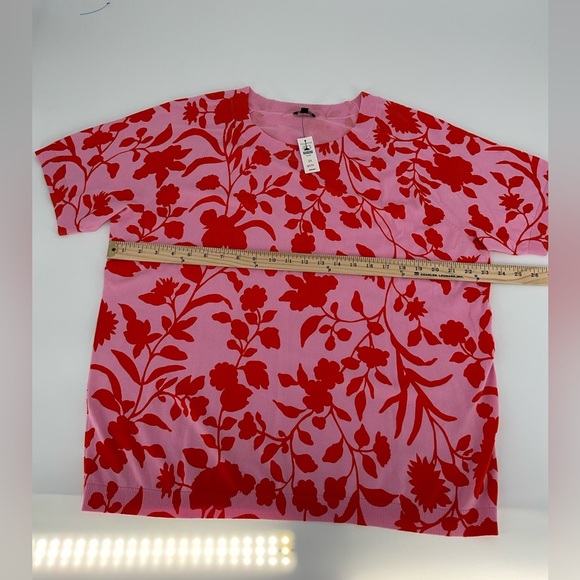 Talbots Elbow Sleeve Pullover in French Rose Size 2X NWT - Picture 3 of 7